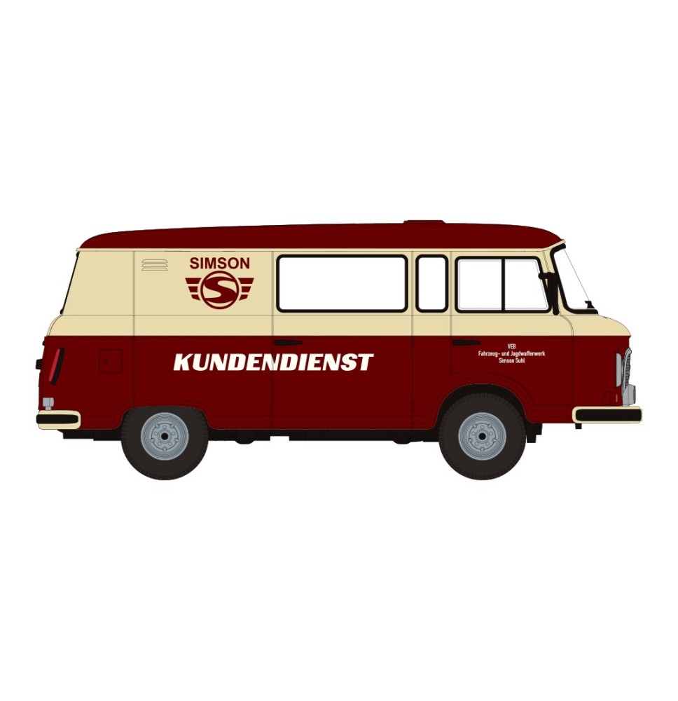 Barkas B1000 Halbbus "Simson Kundendienst"