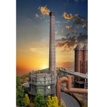 Großer Industrieschornstein