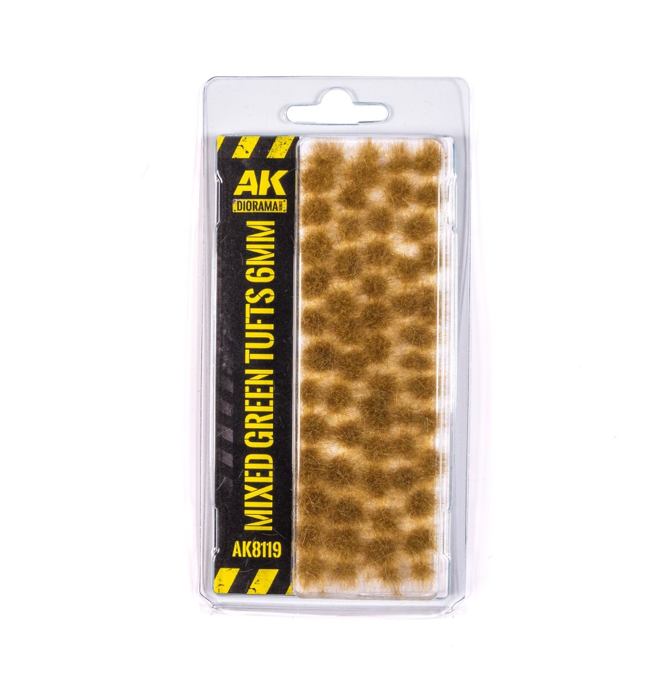 Mixed Green Tufts  6 mm