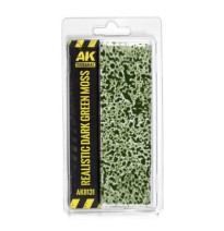 Realistic dark green moss