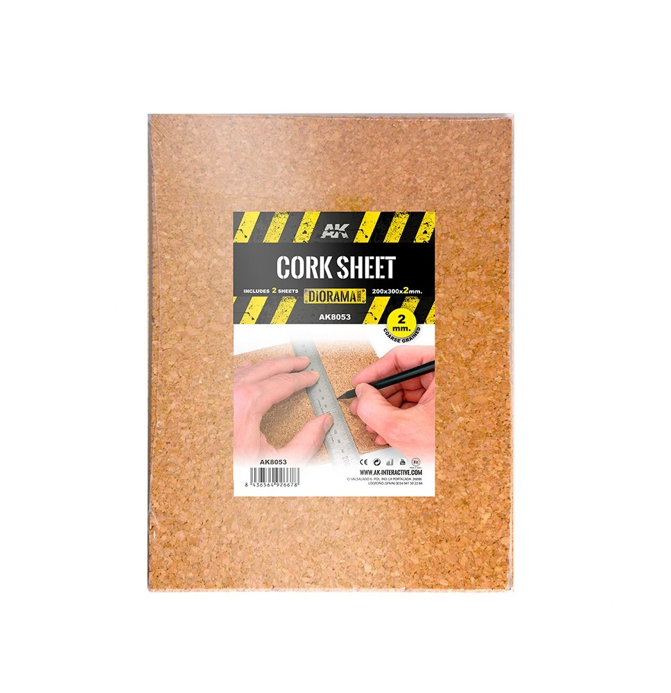 Cork sheets - coarse grained