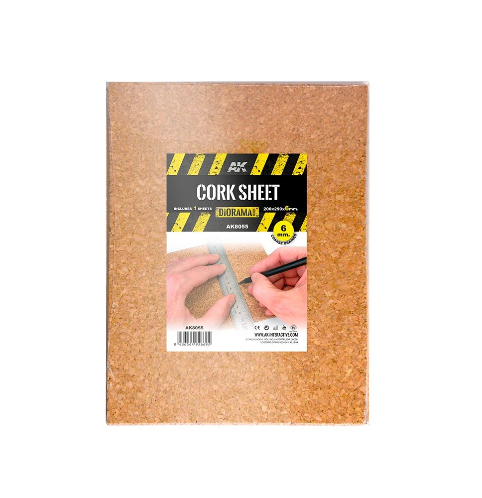 Cork sheets - coarse grained