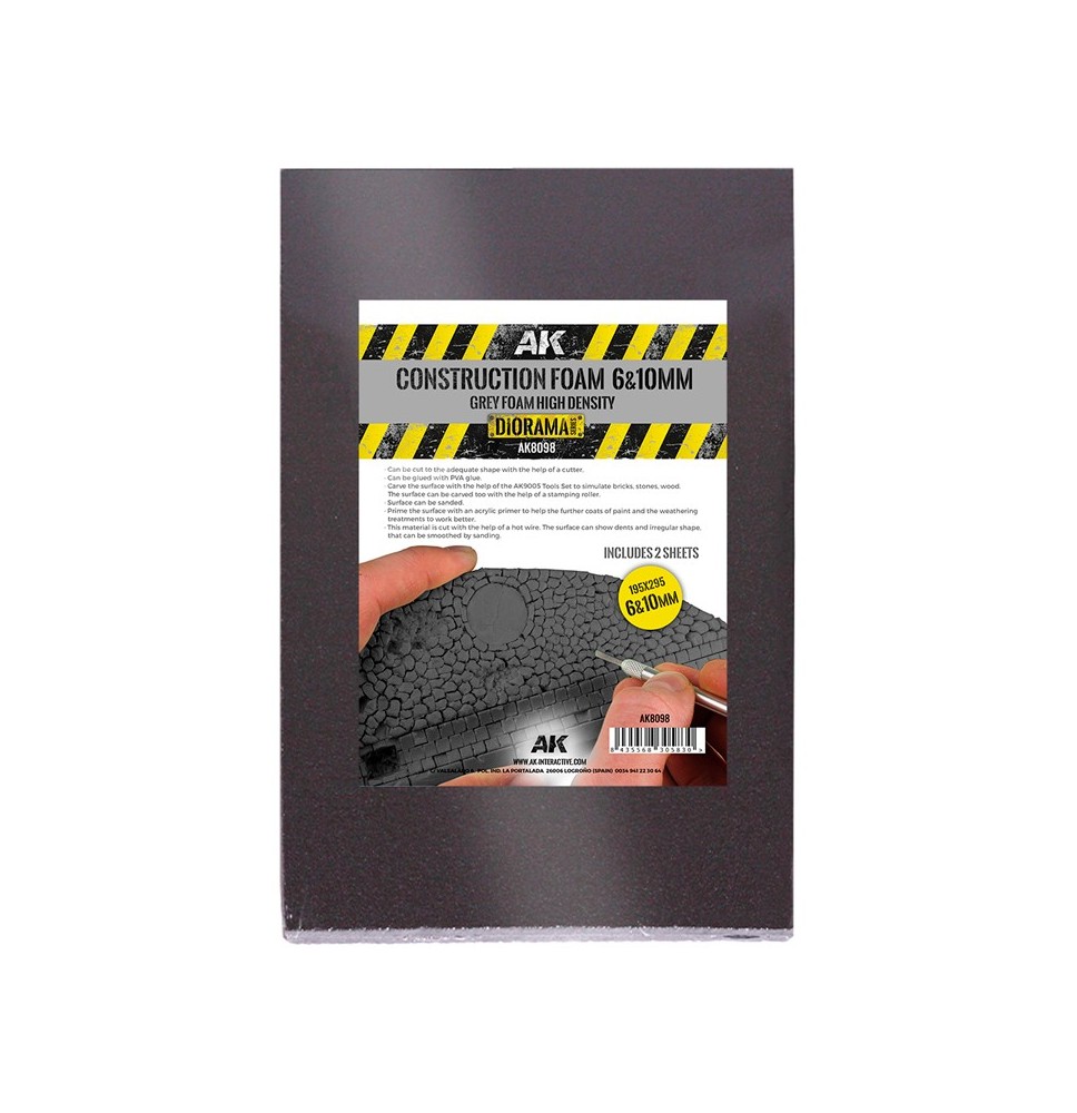 Construction foam 6 a 10 mm