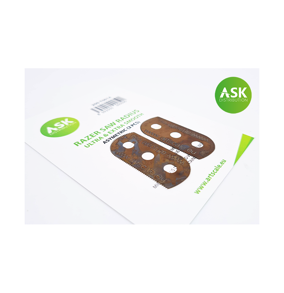 ASK Ersatz-Sägeblätter „Radius“ für Resin-Säge 100/65 Zähne – 2 Stück