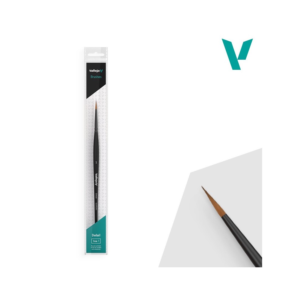 Vallejo Detail Round Synthetic Brush No. 1