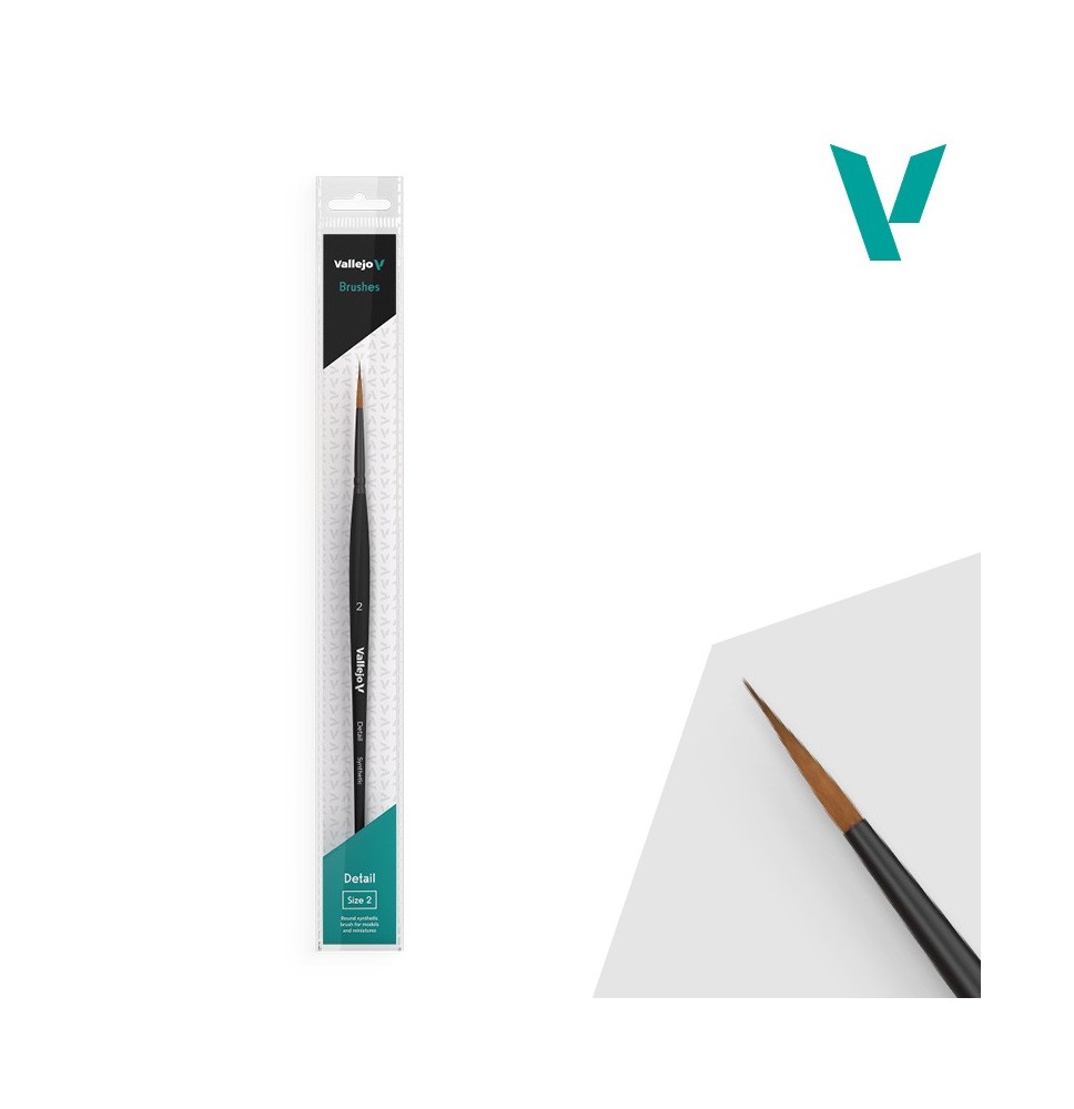 Vallejo Detail Round Synthetic Brush No. 2