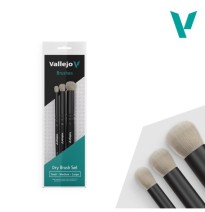 Vallejo Dry Brush Natural Hair Set (S