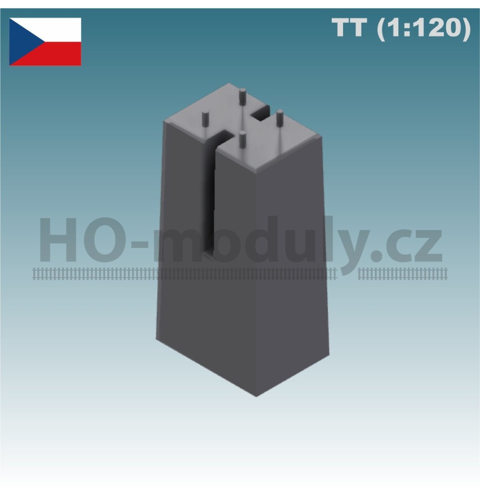 Betonsockel für Lichtsignal