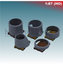 Betonringe palettiert