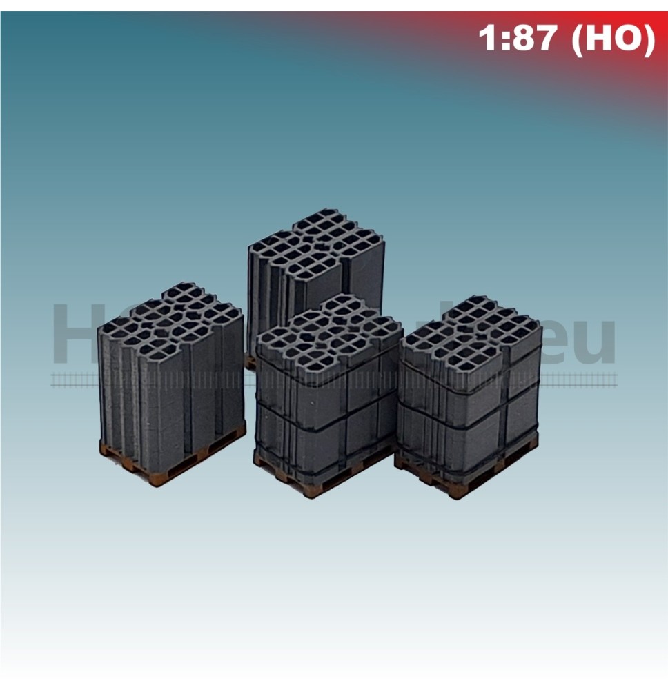 Einhängesteine palettiert