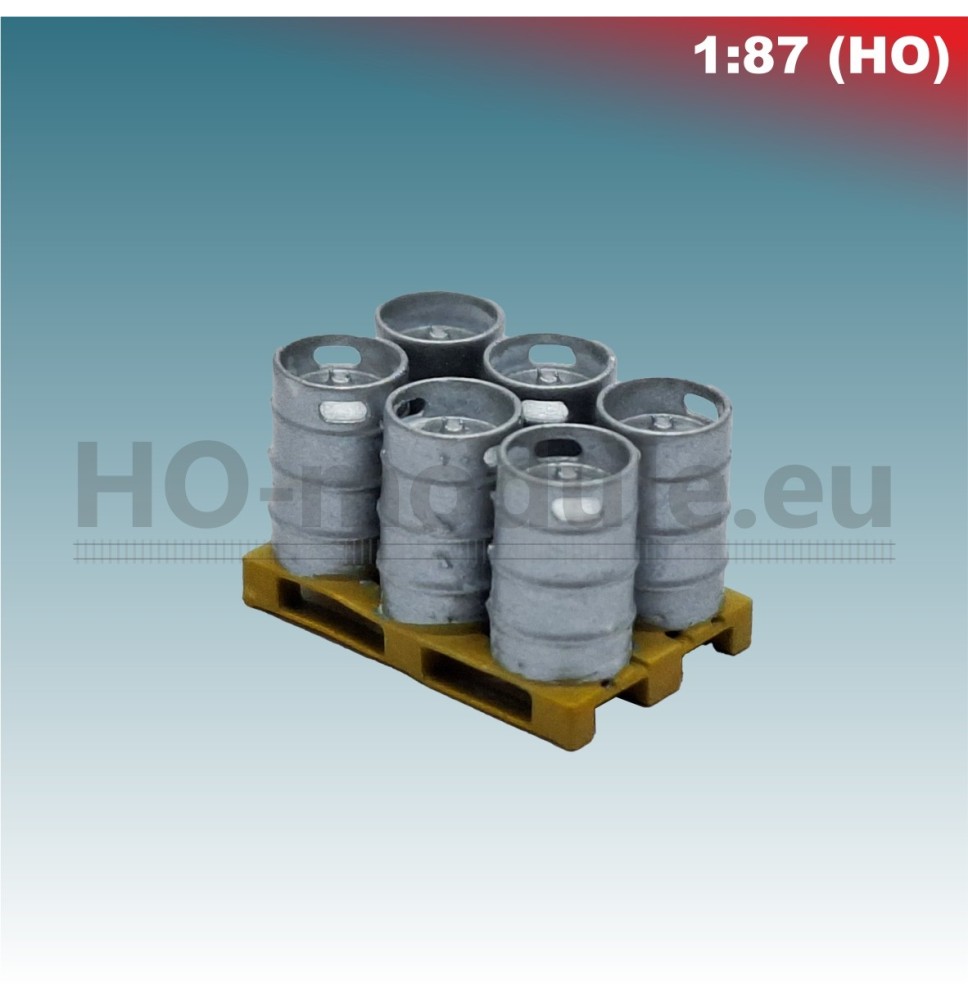 Bierfässer Keg – palettiert