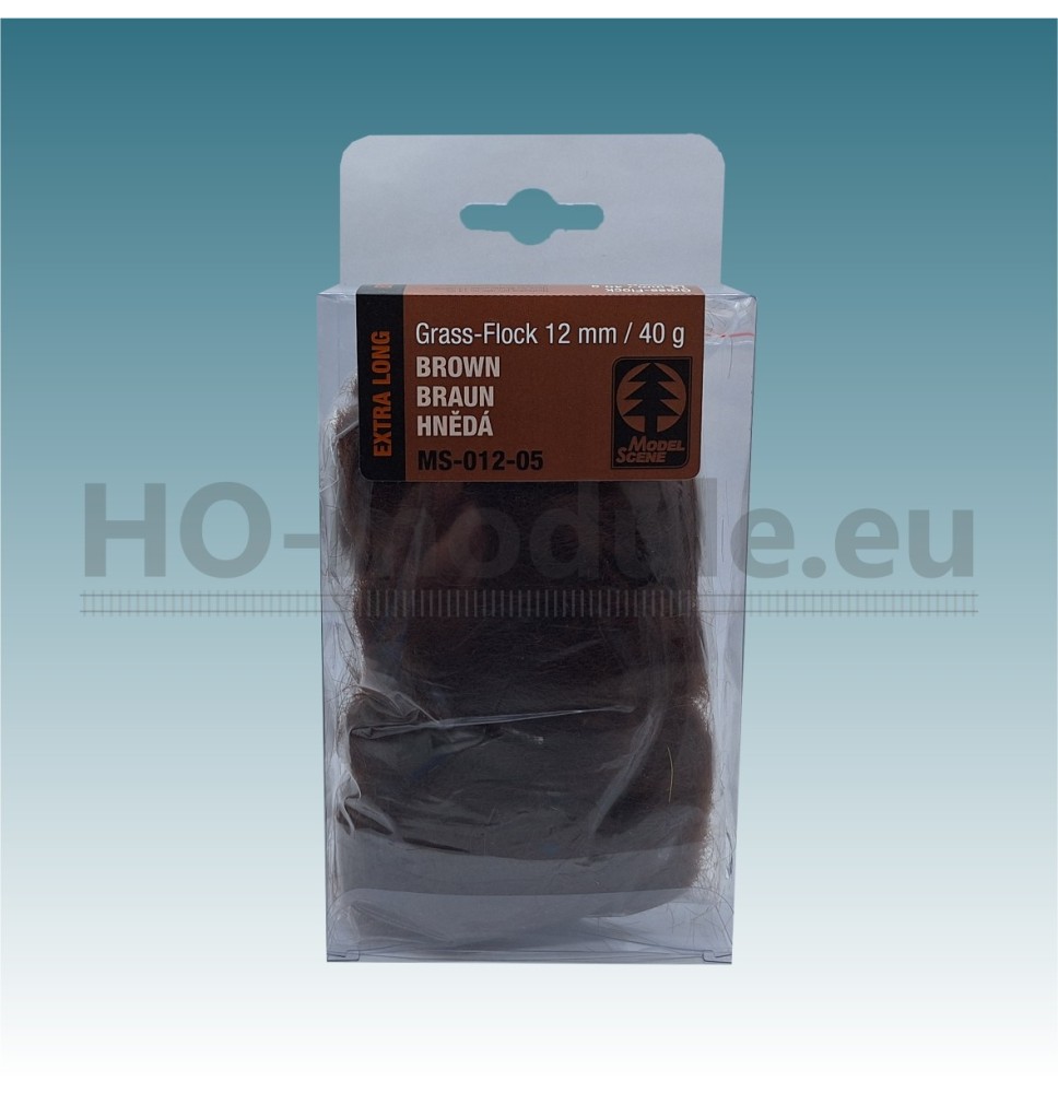 Statisches Gras 12 mm – braun