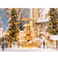 Weihnachtsmarkt-Pyramide