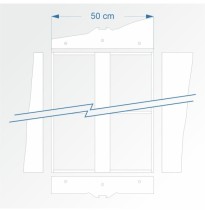 Modulbausatz gerade 90 cm – Endkopfteil B96 und E96