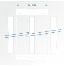 Modulbausatz gerade 90 cm – Endkopfteil E96 und F96