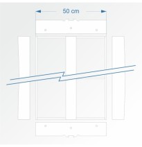 Modulbausatz gerade 90 cm – Endkopfteil F96 und F96