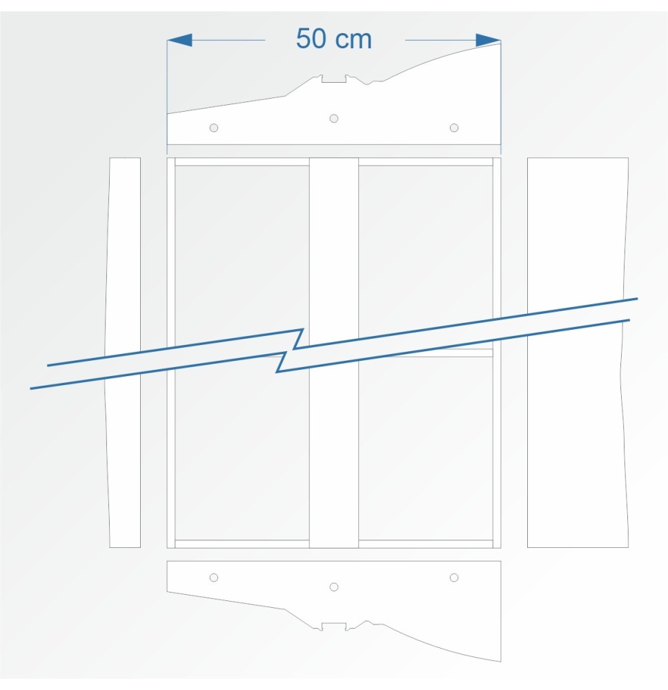 Modulbausatz gerade 120 cm – Endkopfteil B96 und B96