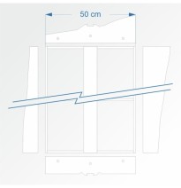 Modulbausatz gerade 120 cm – Endkopfteil B96 und F96