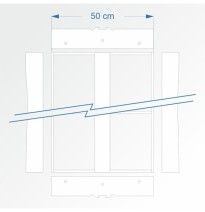 Modulbausatz gerade 120 cm – Endkopfteil F96 und F96